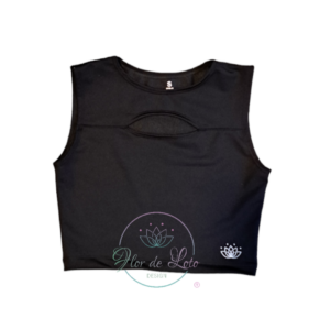 Top Abertura Frontal Negro