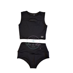 Conjunto Negro Top Abertura