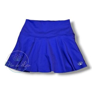 Kids Falda Short Semi acampanada Azul Eléctrico