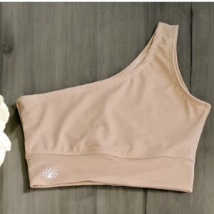 Top Asimétrico Beige Nude Claro