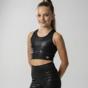 Kids Top Básico Negro Metal